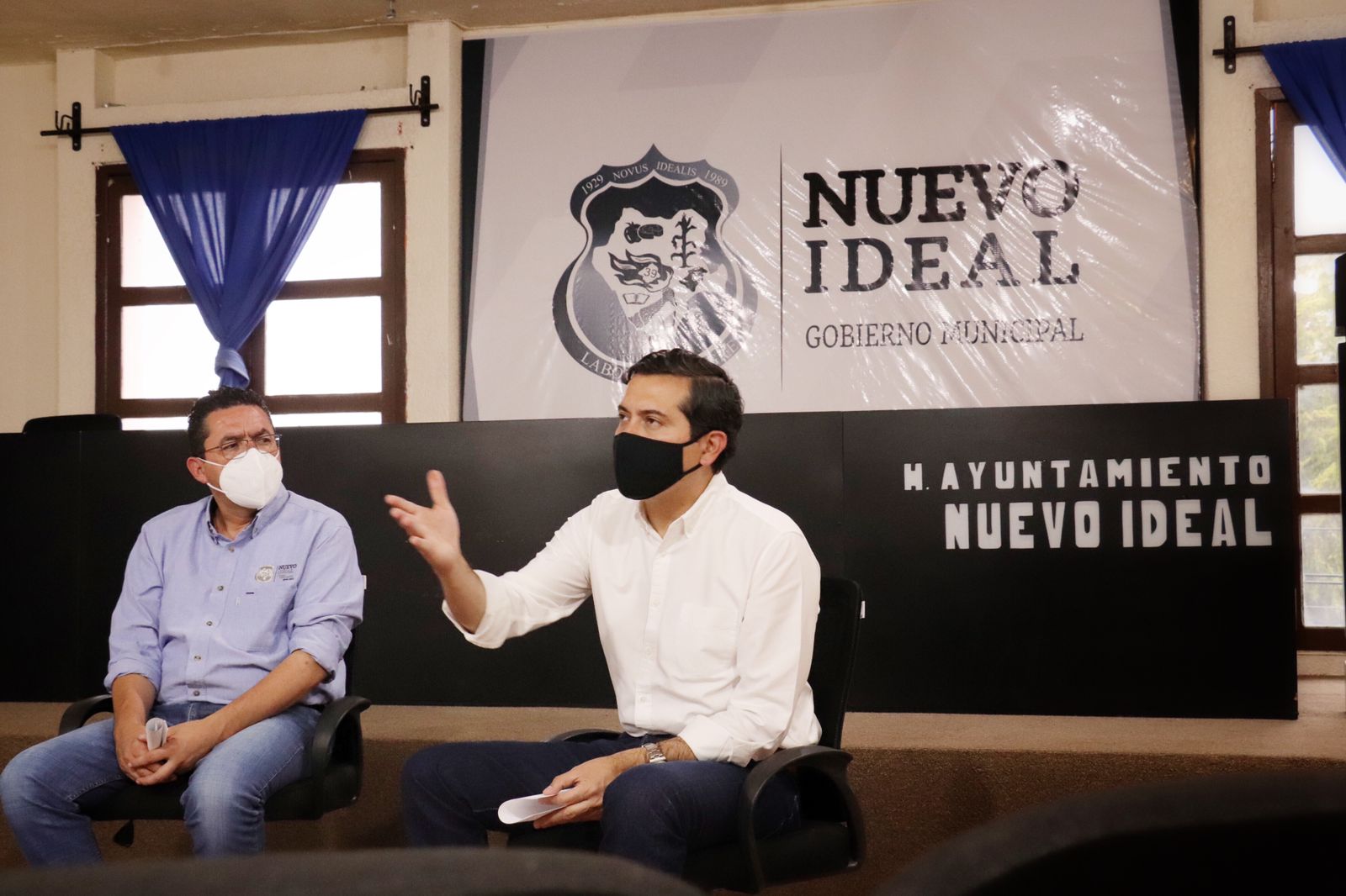 “No bajar la guardia ante Covid-19, llama Héctor Flores al consejo municipal de salud en Nuevo Ideal”