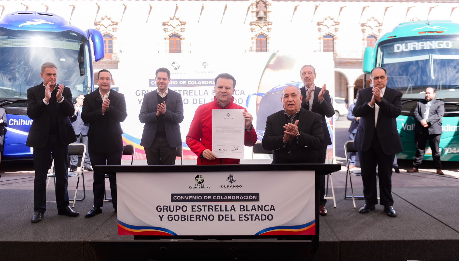 <strong>FIRMA DE CONVENIO PARA DESCUENTOS EN TRANSPORTE ENTRE GOBIERNO DEL ESTADO DE DURANGO Y GRUPO ESTRELLA BLANCA</strong>