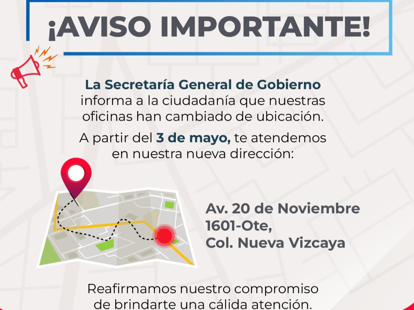 ¡AVISO IMPORTANTE!